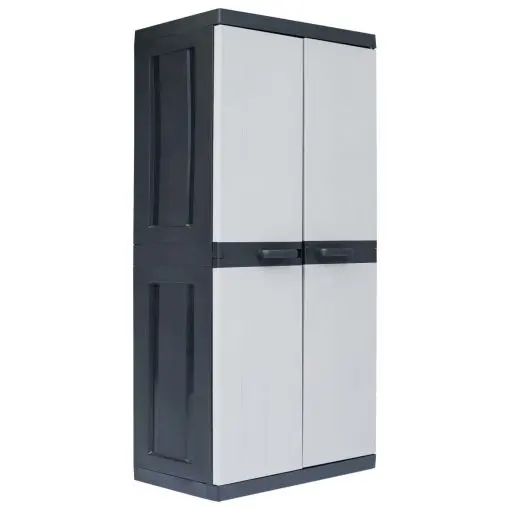 vidaXL Garden Storage Cabinet XXL 89x54x190 cm Plastic