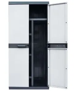 vidaXL Garden Storage Cabinet XXL 89x54x190 cm Plastic