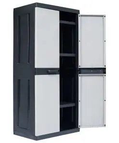 vidaXL Garden Storage Cabinet XXL 89x54x190 cm Plastic