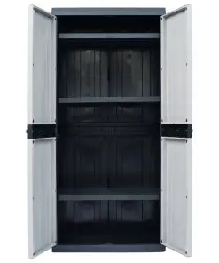 vidaXL Garden Storage Cabinet XXL 89x54x190 cm Plastic