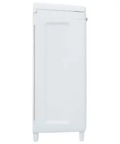 vidaXL Garden Dustbin with 3 Bags Light Grey 65x38x102 cm