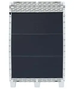 vidaXL Garden Dustbin with 3 Bags Dark Grey 65x38x102 cm