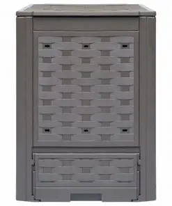 vidaXL Garden Composter Brown 60x60x83 cm 300 L