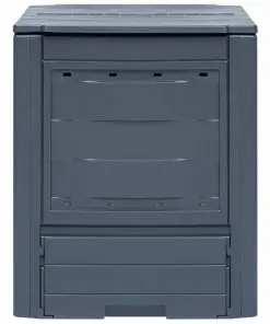 vidaXL Garden Composter Grey 60x60x73 cm 260 L