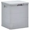 vidaXL Garden Storage Box 90 L Light Grey