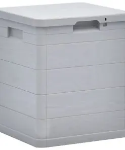 vidaXL Garden Storage Box 90 L Light Grey