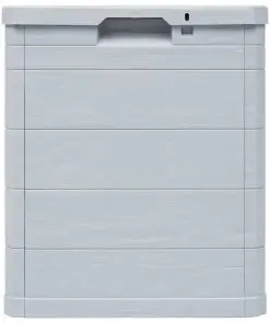 vidaXL Garden Storage Box 90 L Light Grey
