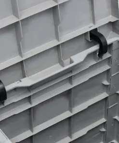 vidaXL Garden Storage Box 90 L Light Grey