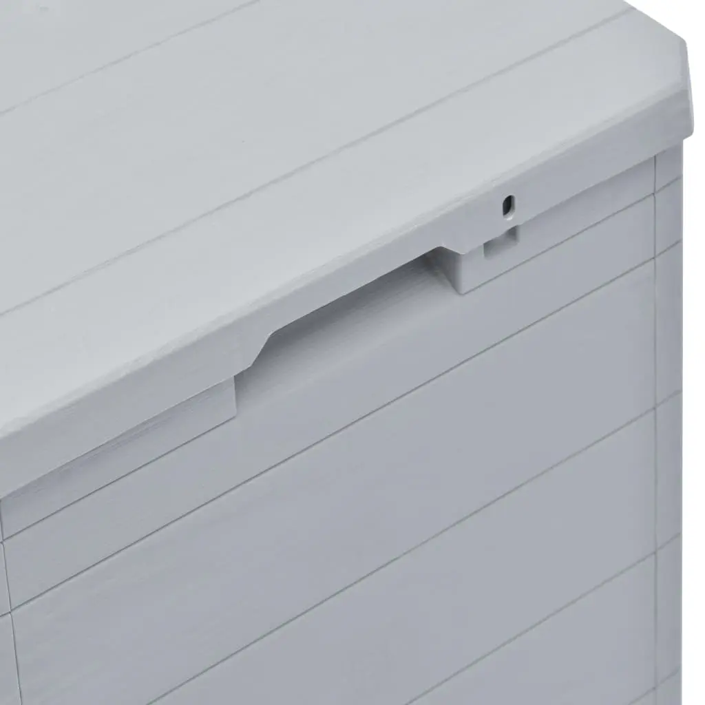 vidaXL Garden Storage Box 90 L Light Grey
