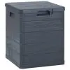 vidaXL Garden Storage Box 90 L Anthracite vidaXL Garden Storage Box 90 L Anthracite