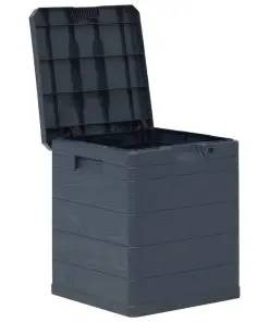vidaXL Garden Storage Box 90 L Anthracite