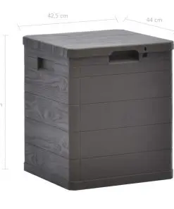 vidaXL Garden Storage Box 90 L Brown