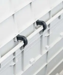 vidaXL Garden Storage Box 280 L Light Grey