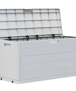 vidaXL Garden Storage Box 280 L Light Grey