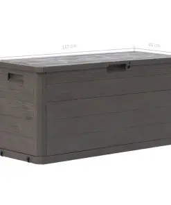 vidaXL Garden Storage Box 280 L Brown