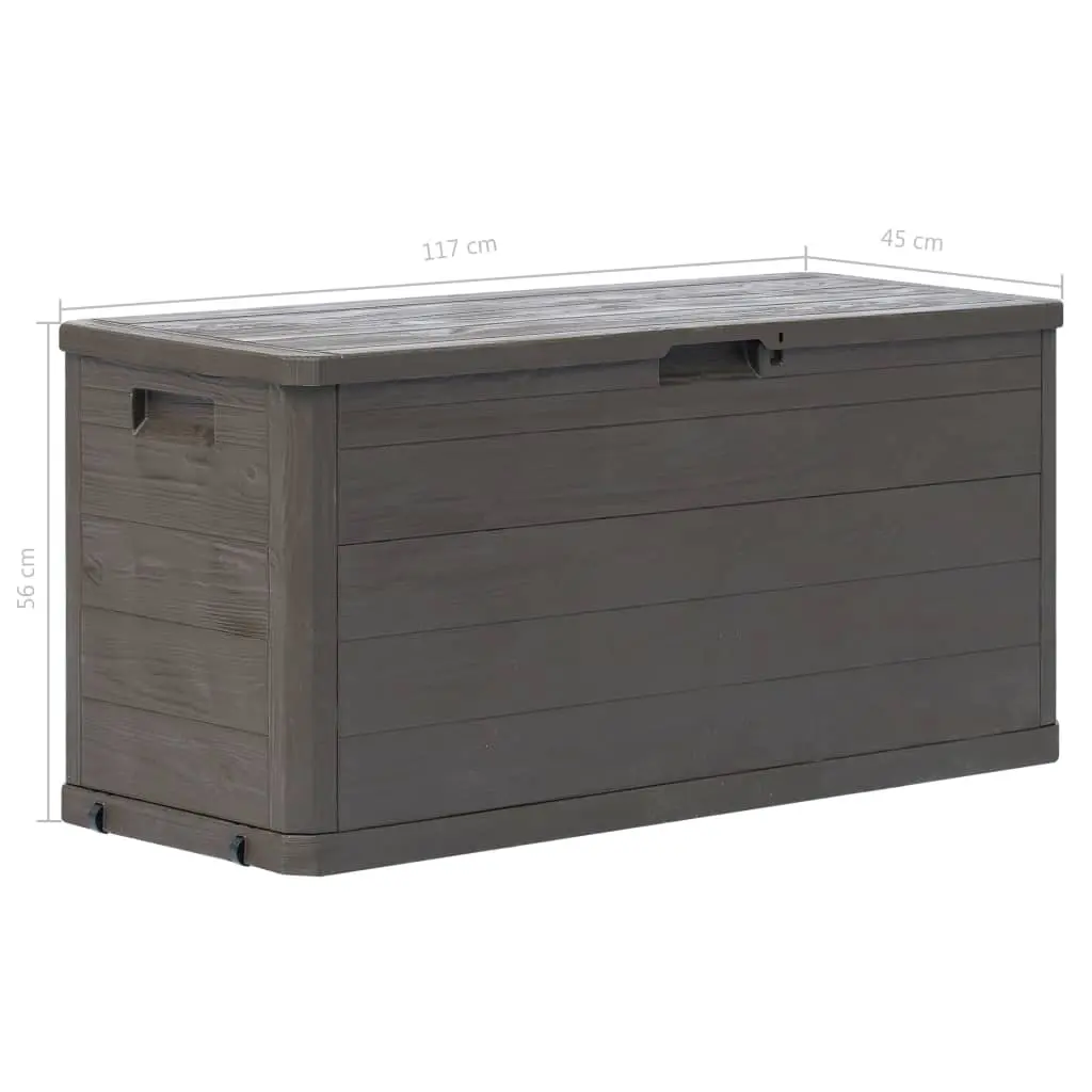 vidaXL Garden Storage Box 280 L Brown