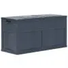 vidaXL Garden Storage Box 320 L Black vidaXL Garden Storage Box 320 L Black