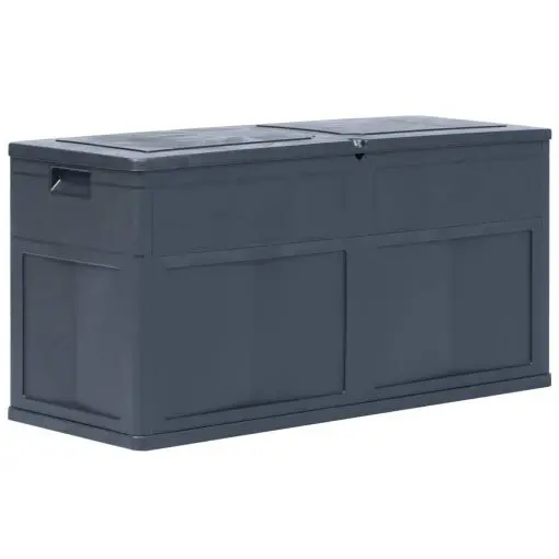 vidaXL Garden Storage Box 320 L Black