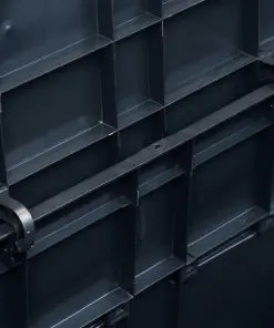 vidaXL Garden Storage Box 320 L Black