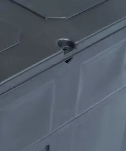 vidaXL Garden Storage Box 320 L Black