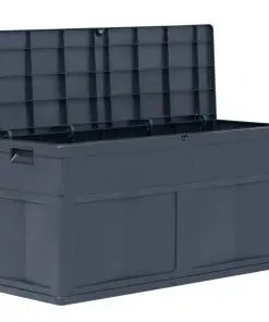 vidaXL Garden Storage Box 320 L Black