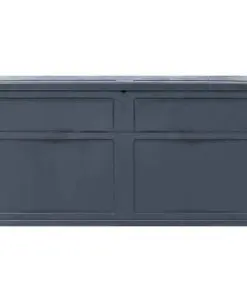 vidaXL Garden Storage Box 320 L Black