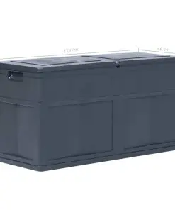 vidaXL Garden Storage Box 320 L Black