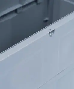 vidaXL Garden Storage Box 320 L Grey Black