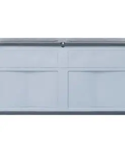 vidaXL Garden Storage Box 320 L Grey Black