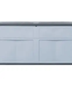 vidaXL Garden Storage Box 320 L Grey Black