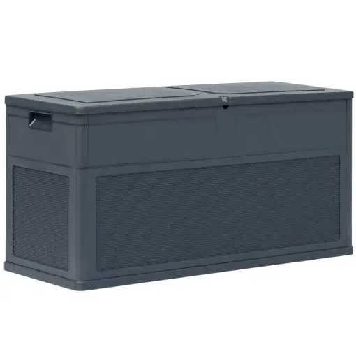 vidaXL Garden Storage Box 320 L Anthracite