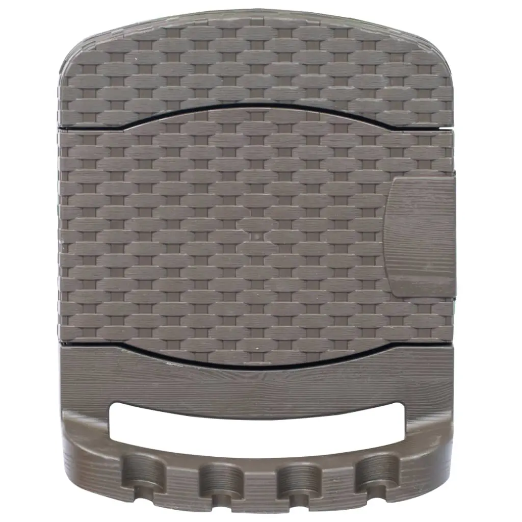 vidaXL Wall Mounted Garden Hose Reel Plastic Brown