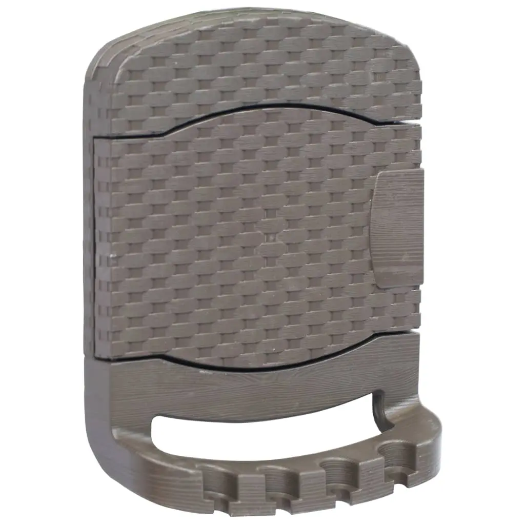 vidaXL Wall Mounted Garden Hose Reel Plastic Brown