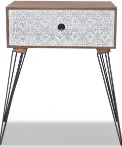 vidaXL Nightstands with Drawer 2 pcs Brown