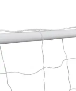 vidaXL Football Goals 2 pcs with Nets 182x61x122 cm Steel White