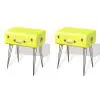 vidaXL Bedside Cabinets 2 pcs 49,5x36x60 cm Yellow