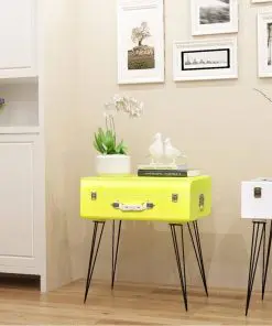 vidaXL Bedside Cabinets 2 pcs 49,5x36x60 cm Yellow
