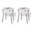 vidaXL Bedside Cabinets 2 pcs 40x30x57 cm White