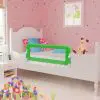 vidaXL Toddler Safety Bed Rail 2 pcs Green 102×42 cm