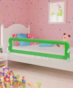 vidaXL Toddler Safety Bed Rail 2 pcs Green 150×42 cm