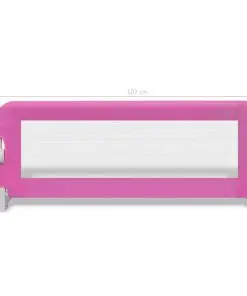vidaXL Toddler Safety Bed Rail 2 pcs Pink 102×42 cm
