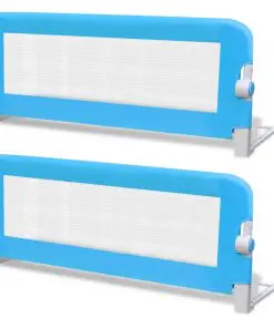 vidaXL Toddler Safety Bed Rail 2 pcs Blue 102×42 cm