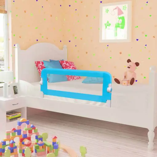 vidaXL Toddler Safety Bed Rail 2 pcs Blue 102×42 cm