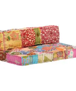 vidaXL Pallet Sofa Cushion Multicolour Fabric Patchwork