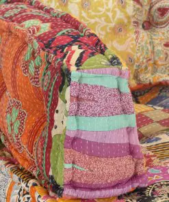 vidaXL Pallet Sofa Cushion Multicolour Fabric Patchwork