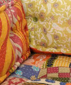vidaXL Pallet Sofa Cushion Multicolour Fabric Patchwork