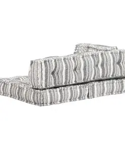 vidaXL Pallet Sofa Cushion Grey Fabric Patchwork