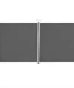 vidaXL Fence Panel 2 pcs Fabric 360×180 cm Anthracite