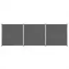 vidaXL Fence Panel 3 pcs Fabric 540×180 cm Anthracite vidaXL Fence Panel 3 pcs Fabric 540×180 cm Anthracite