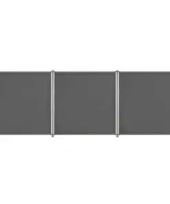 vidaXL Fence Panel 3 pcs Fabric 540×180 cm Anthracite